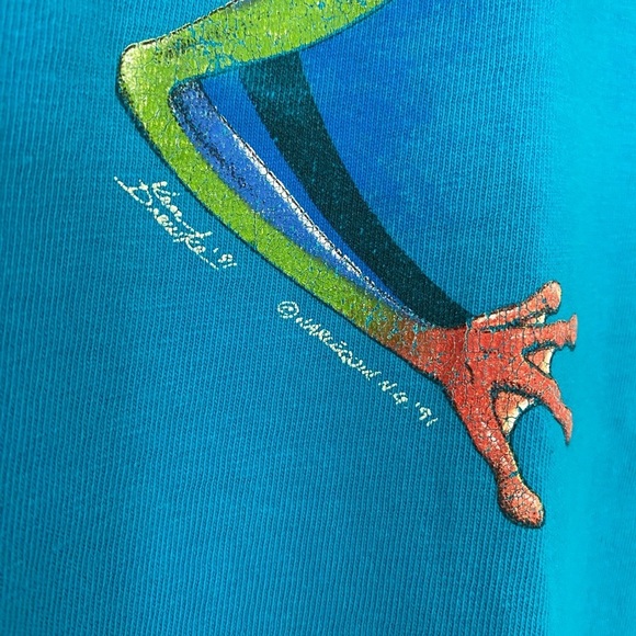 Vintage 1991 Single Stitch Tree Frog Tee - Picture 5 of 8